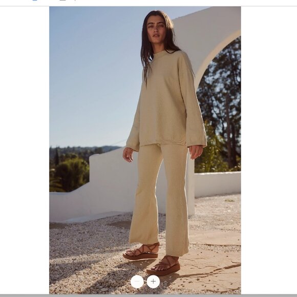 Free People Free-est Around Town Sweater Set Medium - Picture 2 of 6